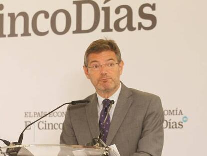 Rafael Catalá, durante su intervención en el Foro Cinco Días.