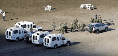 Despliegue de tropas del ejercito marroquí en el archipiélago de las Alhucemas.