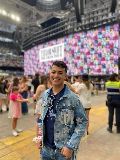 Jolbin Serrano, en el concierto de Taylor Swift.