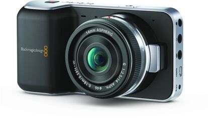 Imagen de la cámara Black Magic Pocket, que graba vídeo en alta definición.