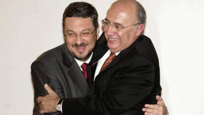 Antonio Palocci y Henrique Meirelles, en 2003.