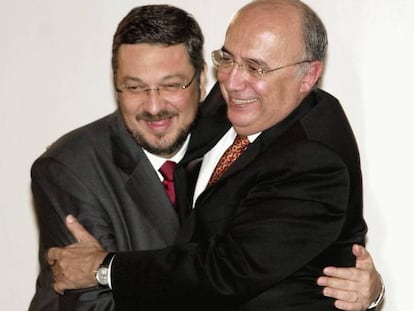 Antonio Palocci y Henrique Meirelles, en 2003.