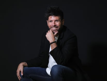 El cantante Pablo López, en la sede de Universal Music en Madrid la semana pasada.