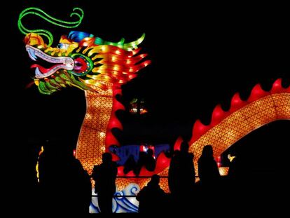 Festival chino en Pakruojis, Lithuania, este sábado.