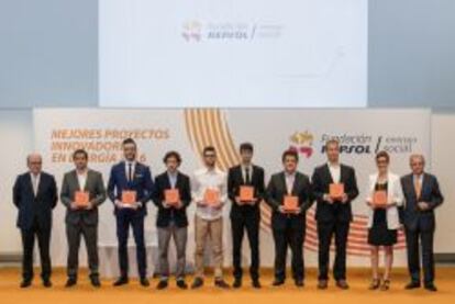 Emprendedores seleccionados en las categoría de proyectos e ideas de la quinta edición del Fondo de emprendedores del Repsol.