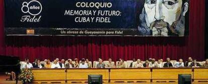 Clausura del coloquio en homenaje a Fidel Castro, con la presencia de su hermano Raúl, ayer en La Habana
