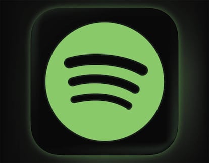 Logo negro Spotify