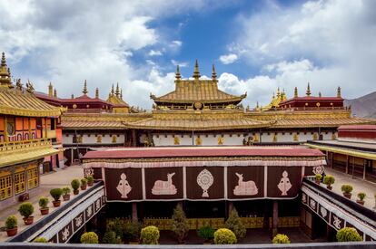 El templo de Jokhang en Lhasa.