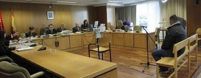 El rumano Ioan Clamparu, en la Audiencia Provincial de Madrid.