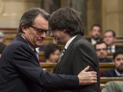 Artur Mas i Carles Puigdemont.