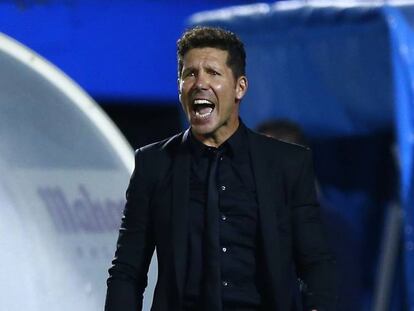 Simeone, durante el Leganés-Atlético del sábado.