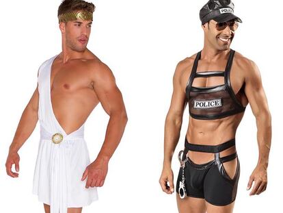 Este Halloween, los disfraces sexys también son cosa de hombres