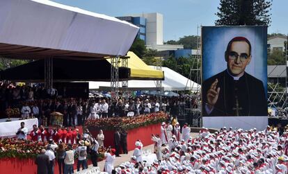Ceremonia de beatificaci&oacute;n de monse&ntilde;or Romero, este s&aacute;bado, en San Salvador. 