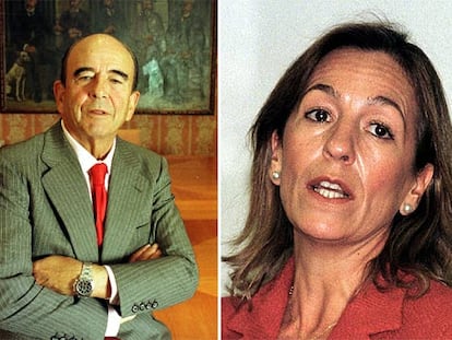 Emilio Botín y Teresa Palacios.