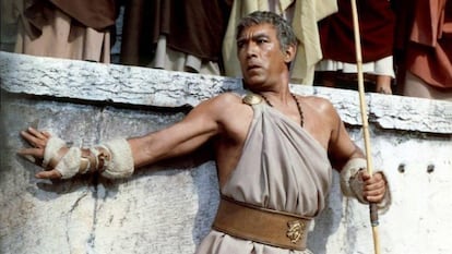 Anthony Quinn en una escena del filme 'Barrabás', de Richard Fleischer.