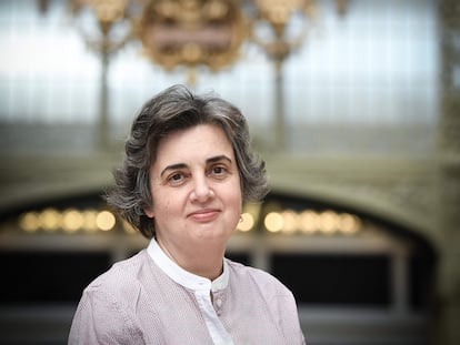 La nueva presidenta del Louvre, Laurence des Cars, en marzo de 2021 en el Museo de Orsay, institución que dirigía desde 2017.