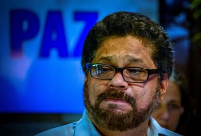 Iván Márquez, portavoz de las FARC en La Habana.