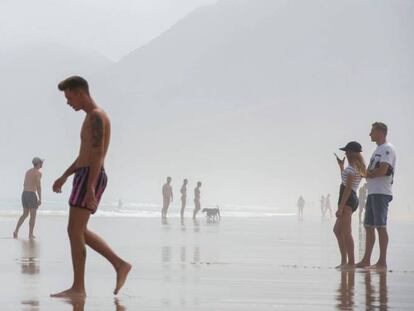 Playa de Cofete, en el municipio de Pájara, en la isla de Fuerteventura.