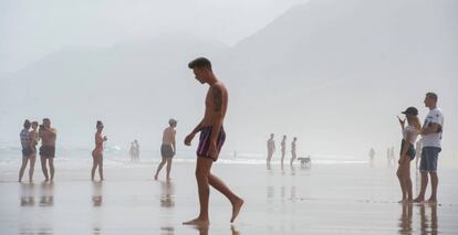 Playa de Cofete, en el municipio de Pájara, en la isla de Fuerteventura.