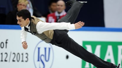 Javier Fernández, en la final del Grand Prix en Sochi.