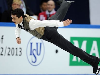 Javier Fernández, en la final del Grand Prix en Sochi.