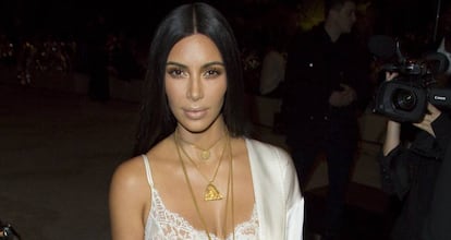 Kim Kardashian en la Semana de la Moda de París, el pasado octubre, antes de que se produjera el robo en su apartamento.