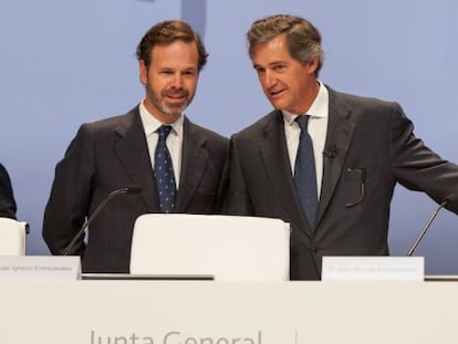 Juan Ignacio y Jos&eacute; Manuel Entrecanales, vicepresidente y presidente de Acciona, respectivamente.