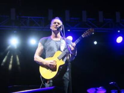 Sting, en un concierto en Florencia en 2016. 