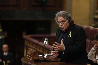 Tardà en el pleno del Congreso.