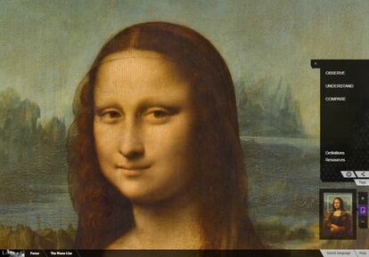 El parisino Louvre es el hogar de la <em>Mona Lisa</em>, el cuadro insigne de Leonardo da Vinci, y la obra que provoca a su alrededor las más memorables acumulaciones de visitantes. Pero no todo es la<em>Gioconda</em>en el museo más visitado del mundo: aquí se exhiben cuadros legendarios de Delacroix y Rubens, y esculturas imperdibles como la <em>Victoria de Samotracia</em> o <em>Venus de Milo</em>. El Louvre habilita <a href="http://musee.louvre.fr/visite-louvre/index.html?defaultView=rdc.s46.p01&lang=ENG">una visita virtual</a> a algunas de sus colecciones más emblemáticas, como por ejemplo de la Antigüedades Egipcias. Aún así, para los que quieran desentrañar el significado de la sonrisa pictórica más famosa, <a href="http://focus.louvre.fr/en/mona-lisa">este interactivo</a> permite hacer <em>zoom</em> sobre el cuadro y escudriñarlo como si (casi) estuviéramos allí.