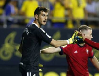 Herrera tras parar un penalti.