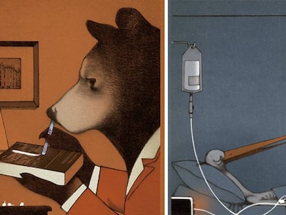 Ilustrações do livro ‘Drogadictos’.