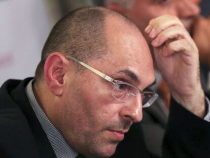El juez Elpidio José Silva durante una rueda de prensa.