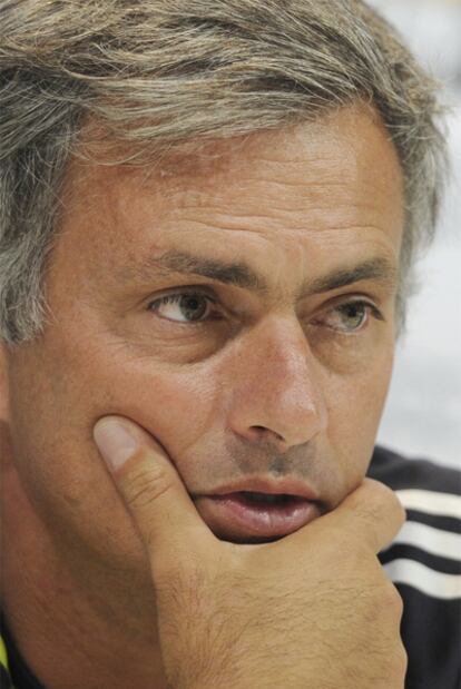 José Mourinho, en rueda de prensa.