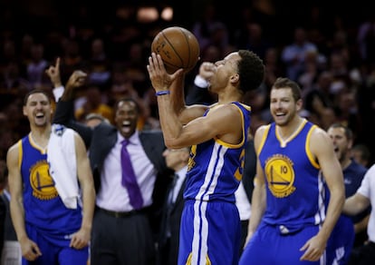 Stephen Curry al finalizar el partido