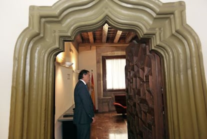 Juan Carlos Moragues, en la sede de la Consejer&iacute;a de Hacienda. 