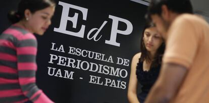 Alumnos de la Escuela de Periodismo UAM-EL PAÍS.
