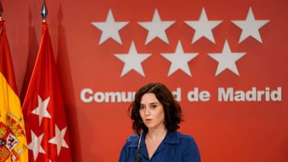 La presidenta de la Comunidad de Madrid, Isabel Díaz Ayuso