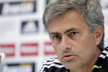 José Mourinho, durante la rueda de prensa.