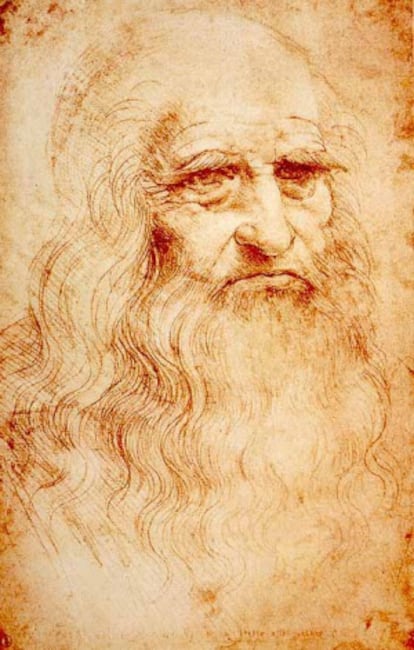 Retrato de Leonardo da Vinci.