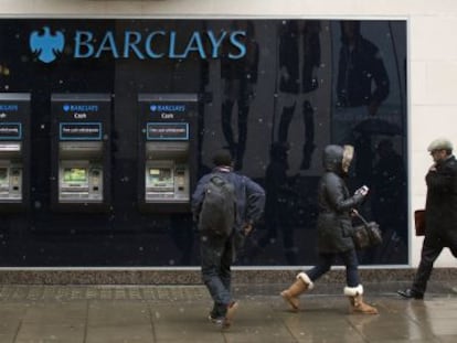 Cajeros de Barclays en Londres