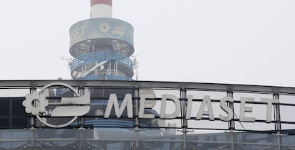 Vista de la central de Mediaset, en Mil&aacute;n.
