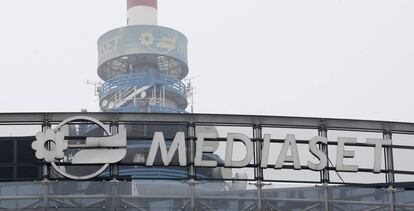 Vista de la central de Mediaset, en Milán.