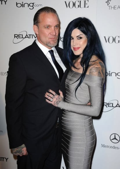 Jesse James y su prometida, Kat Von D.