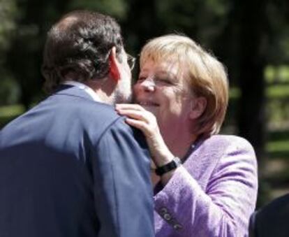 El presidente del Gobierno, Mariano Rajoy, y la canciller alemana, Angel Merkel.