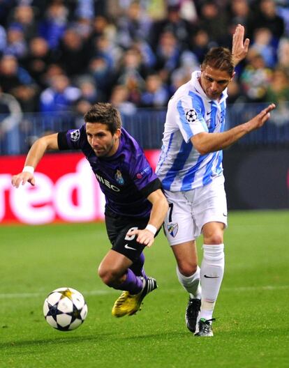 Moutinho cae ante la entrada de Joaquin.