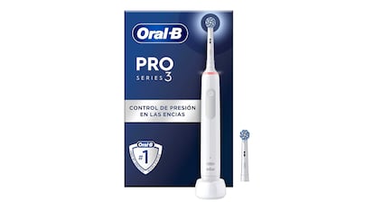 Cepillo Oral-B sobre fondo blanco