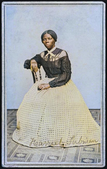 Retrato de la activista antiesclavista Harriet Tubman en 1878.