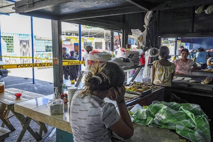 Escena del crimen en San Salvador