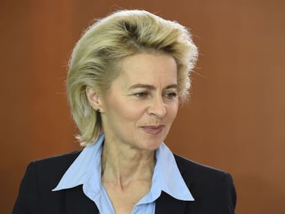 La ministra de Defensa alemana Ursula von der Leyen el 29 de septiembre en Berl&iacute;n. 